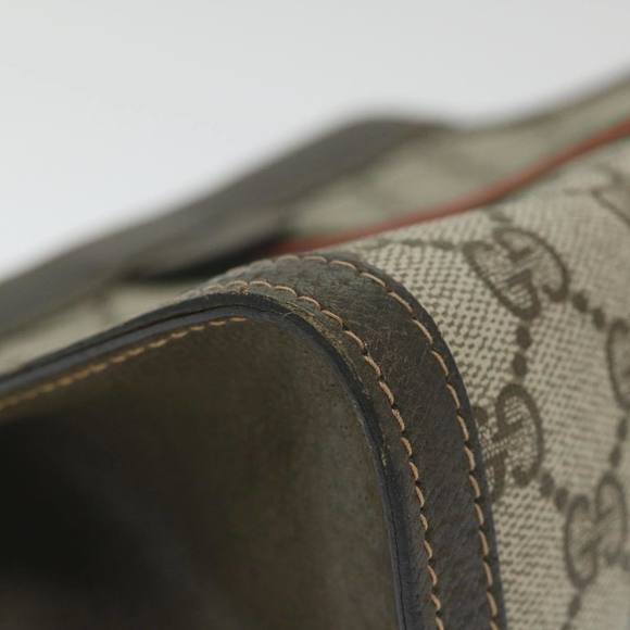 GUCCI GG Supreme Web Sherry Line Clutch Bag Beige Red 41 014 2125 23 Auth yk9483 - Picture 15 of 16